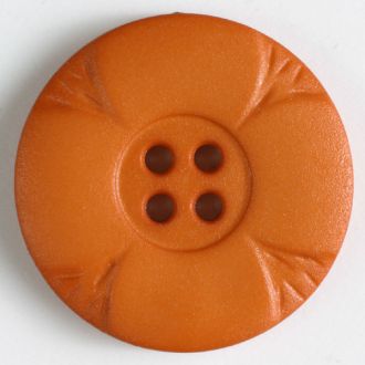 28mm 4-Hole Flower Button - orange