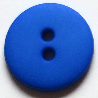 15mm 2-Hole Round Button - bright blue
