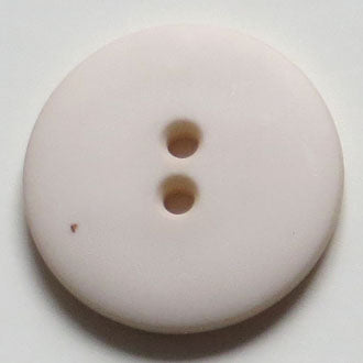 23mm 2-Hole Round Button - white