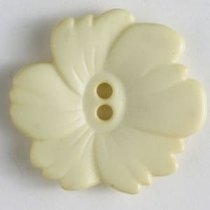 25mm 2-Hole Flower Button - yellow