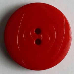 23mm 2-Hole Round Button - red