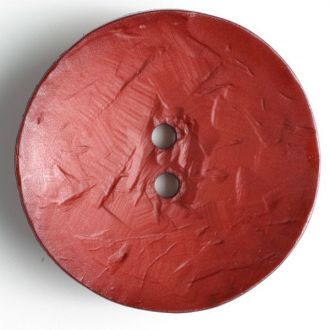 60mm 2-Hole Round Button - red