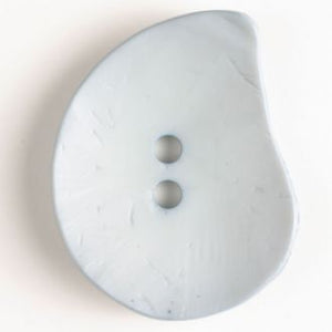50mm 2-Hole Irregular Button - light blue