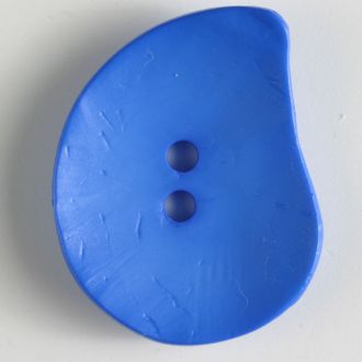 50mm 2-Hole Irregular Button - blue