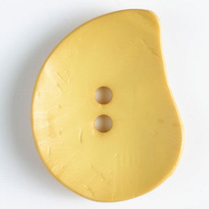 50mm 2-Hole Irregular Button - yellow