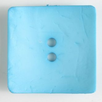 60mm 2-Hole Square Button - turquoise blue