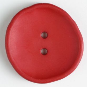 28mm 2-Hole Round Button - red