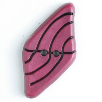 55mm 2-Hole Diamond Button - pink