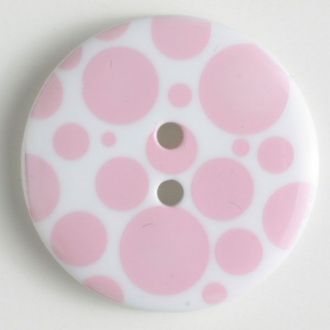 20mm 2-Hole Round Button - light pink