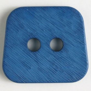 30mm 2-Hole Square Button - blue