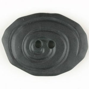 30mm 2-Hole Oval Button - black
