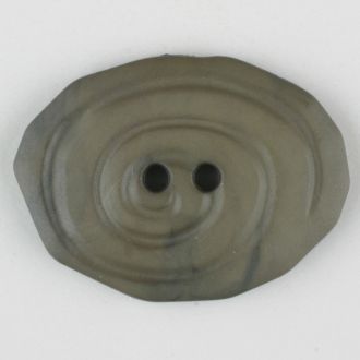 30mm 2-Hole Oval Button - gray-brown