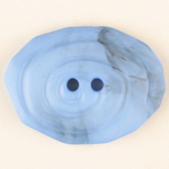 30mm 2-Hole Oval Button - blue