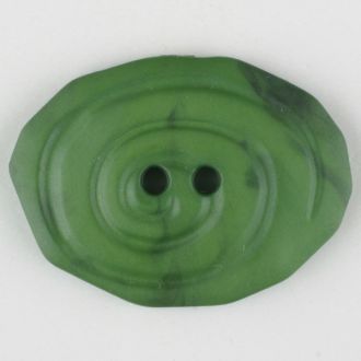 30mm 2-Hole Oval Button - dark green