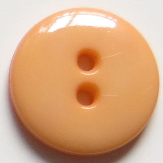 14mm 2-Hole Round Button - peach