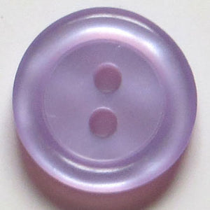 15mm 2-Hole Round Button - purple