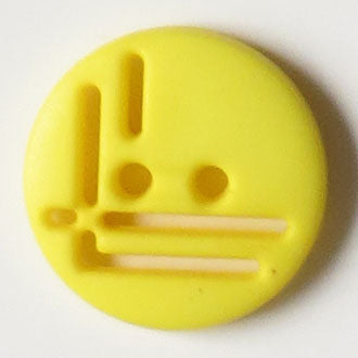 14mm 2-Hole Round Button - yellow