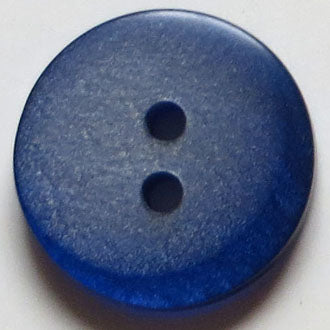 15mm 2-Hole Round Button - blue