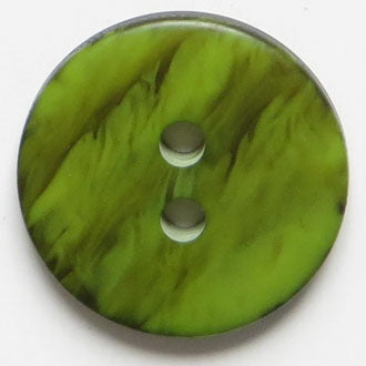 30mm 2-Hole Round Button - green