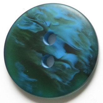 30mm 2-Hole Round Button - blue