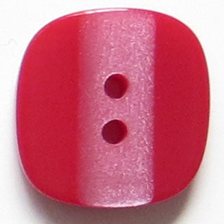 18mm 2-Hole Square Button - red