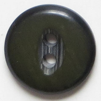 18mm 2-Hole Round Button - dark brown