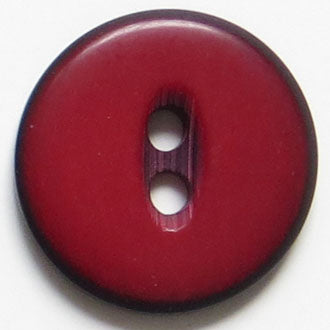 23mm 2-Hole Round Button - red