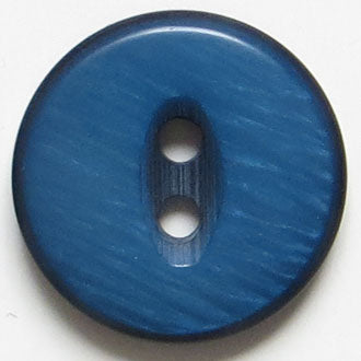 23mm 2-hole Round Button - blue
