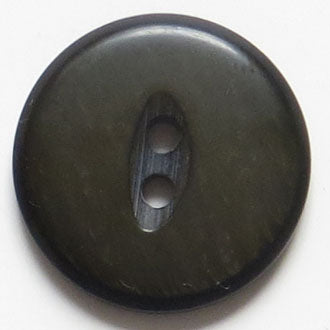 23mm 2-Hole Round Button - dark brown