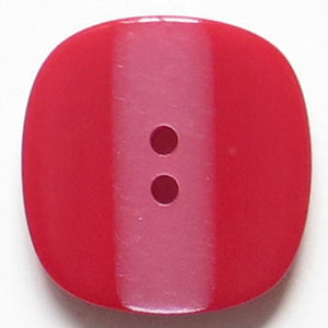 23mm 2-Hole Square Button - red