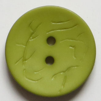23mm 2-Hole Round Button - green