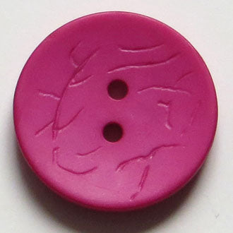 23mm 2-Hole Round Button - fuchsia