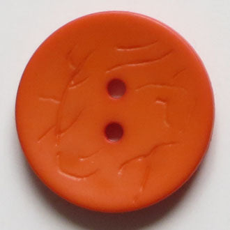 23mm 2-Hole Round Button - orange