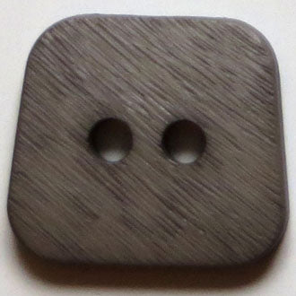 30mm 2-Hole Square Button - brown