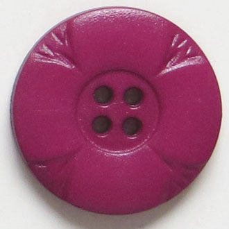 28mm 4-Hole Flower Button - purple