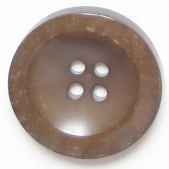 25mm 4-Hole Round Button - brown