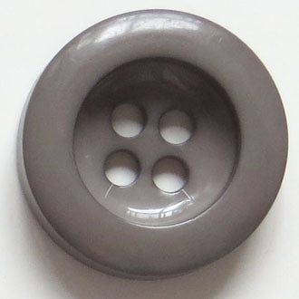 34mm 4-Hole Round Button - gray-brown