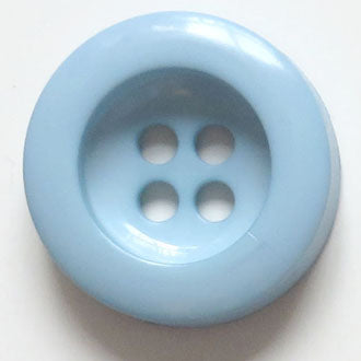 34mm 4-Hole Round Button - light blue