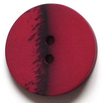 28mm 2-Hole Round Button - dark red