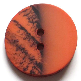 28mm 2-Hole Round Button - orange