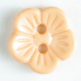 14mm 2-Hole Flower Button - peach