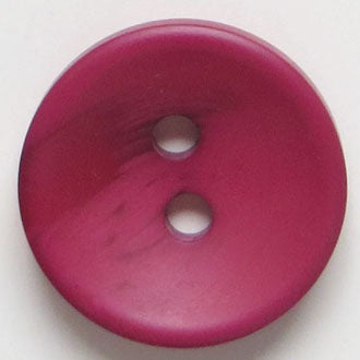 34mm 2-Hole Round Button - red