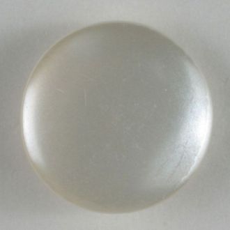 13mm Shank Round Button - white