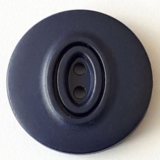 25mm 2-Hole Round Button - navy