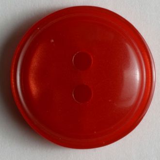 18mm 2-Hole Round Button - red