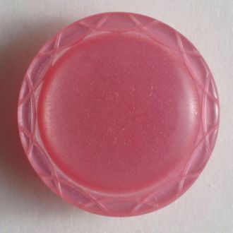 15mm Shank Round Button - pink