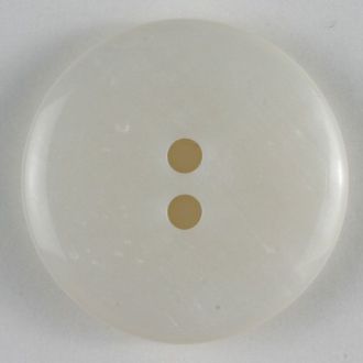 14mm 2-Hole Round Button - white