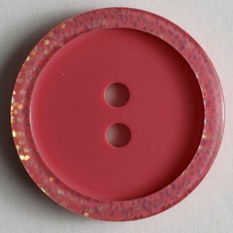 15mm 2-Hole Round Button - pink