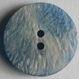 25mm 2-Hole Round Button - irridescent blue