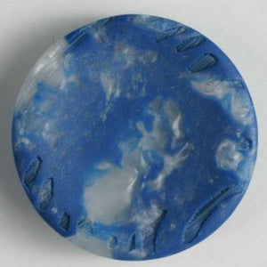 23mm Shank Round Button - irridescent blue